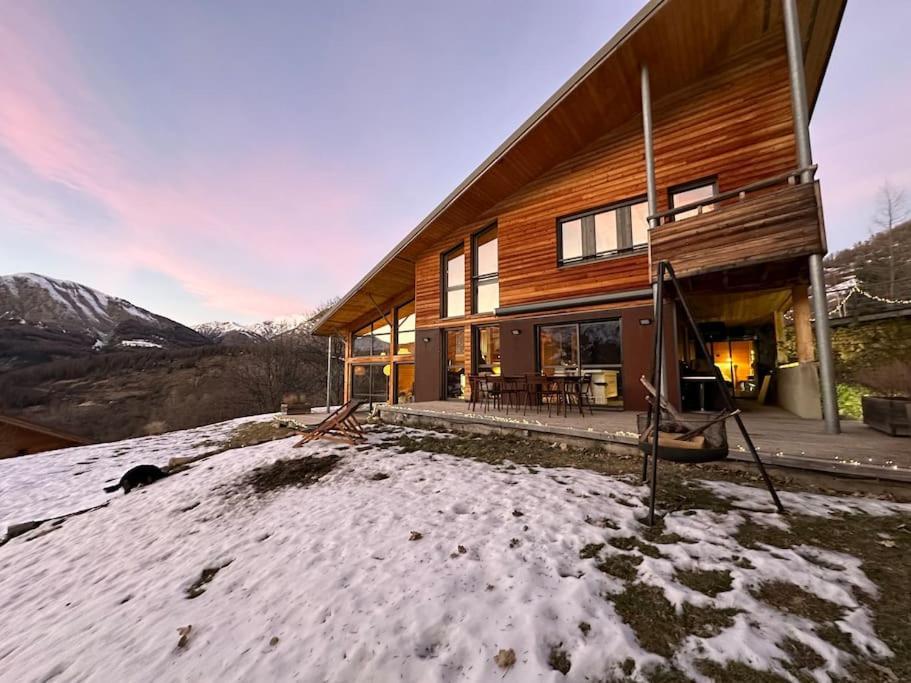 Chalet D'Architecte Avec Vue Panoramique Allos Ngoại thất bức ảnh