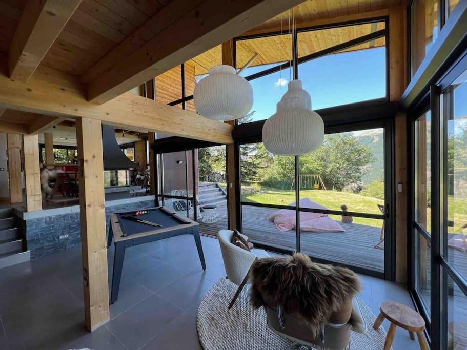 Chalet D'Architecte Avec Vue Panoramique Allos Ngoại thất bức ảnh