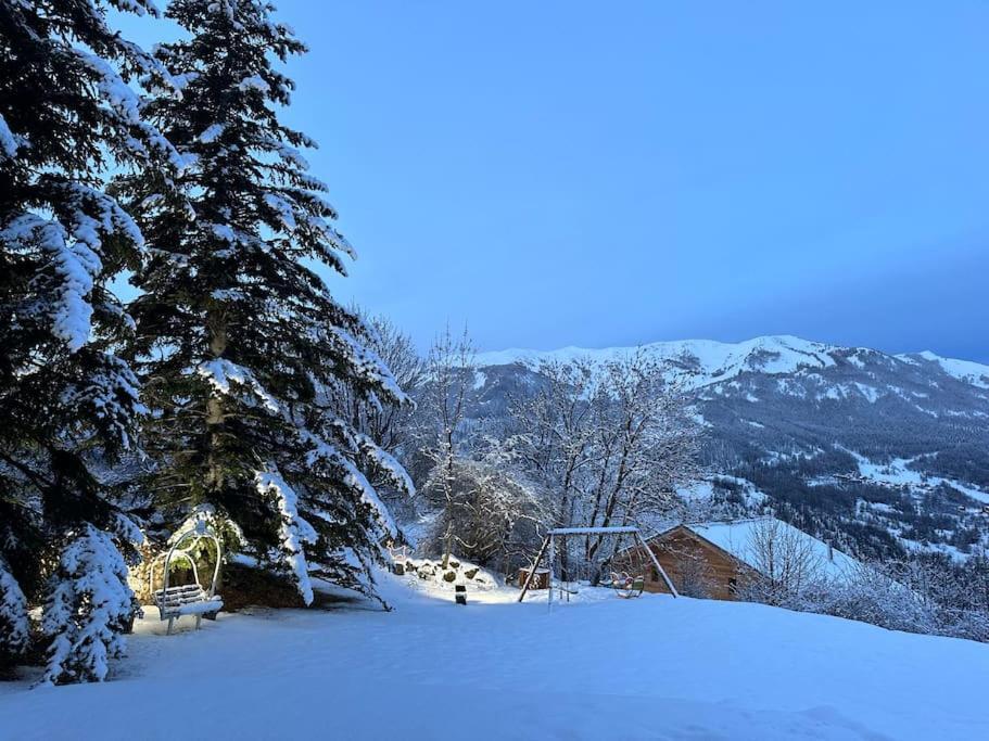 Chalet D'Architecte Avec Vue Panoramique Allos Ngoại thất bức ảnh
