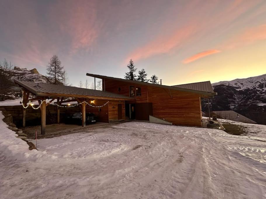 Chalet D'Architecte Avec Vue Panoramique Allos Ngoại thất bức ảnh