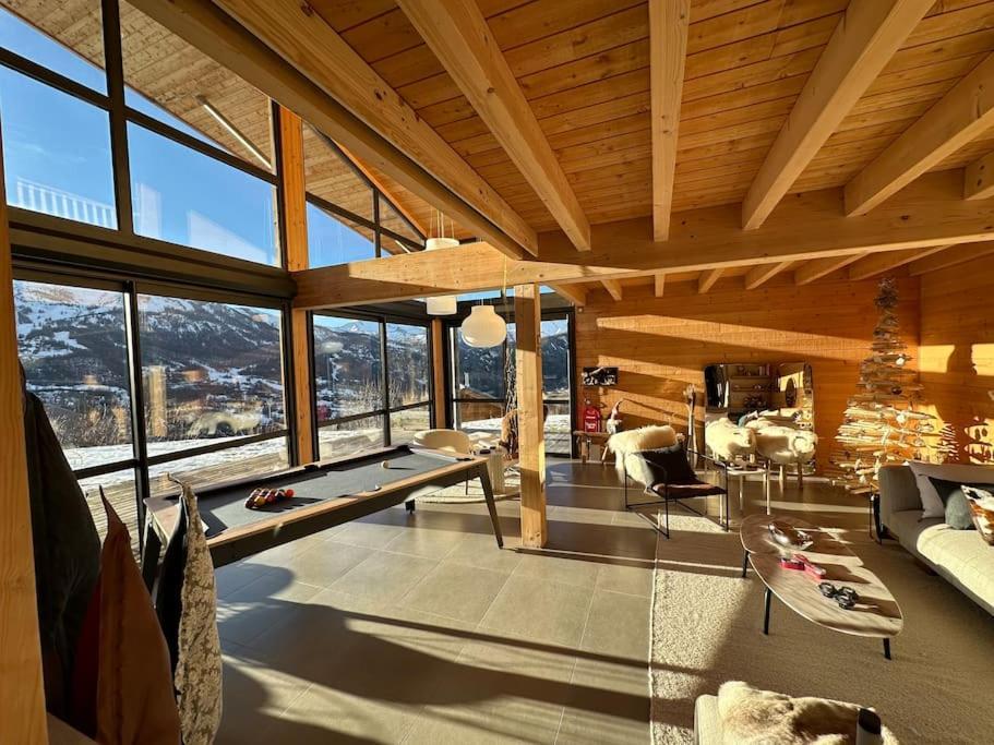 Chalet D'Architecte Avec Vue Panoramique Allos Ngoại thất bức ảnh
