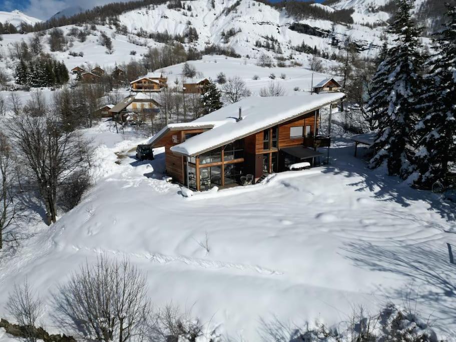 Chalet D'Architecte Avec Vue Panoramique Allos Ngoại thất bức ảnh