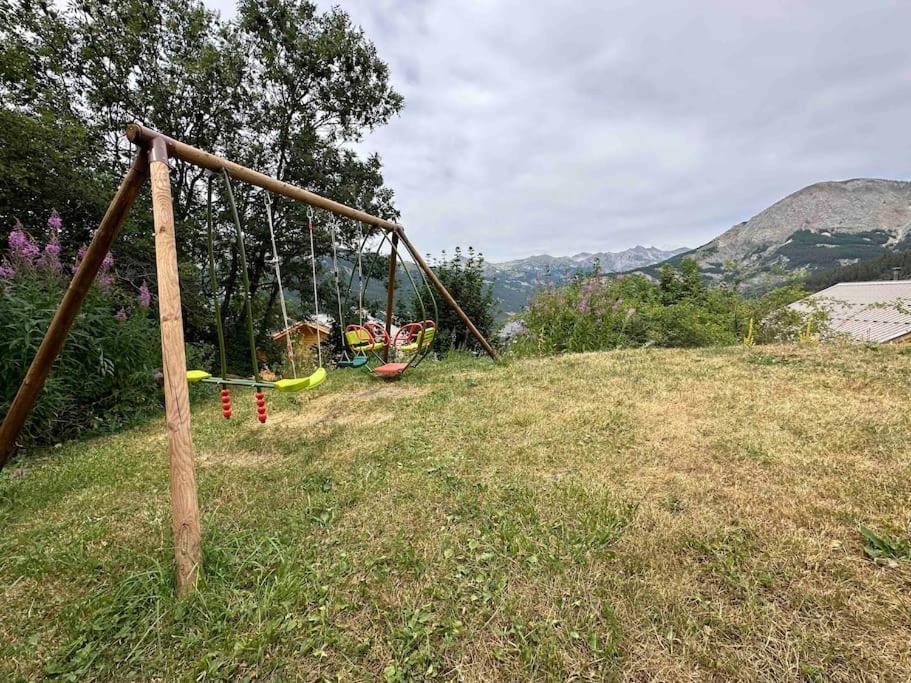 Chalet D'Architecte Avec Vue Panoramique Allos Ngoại thất bức ảnh
