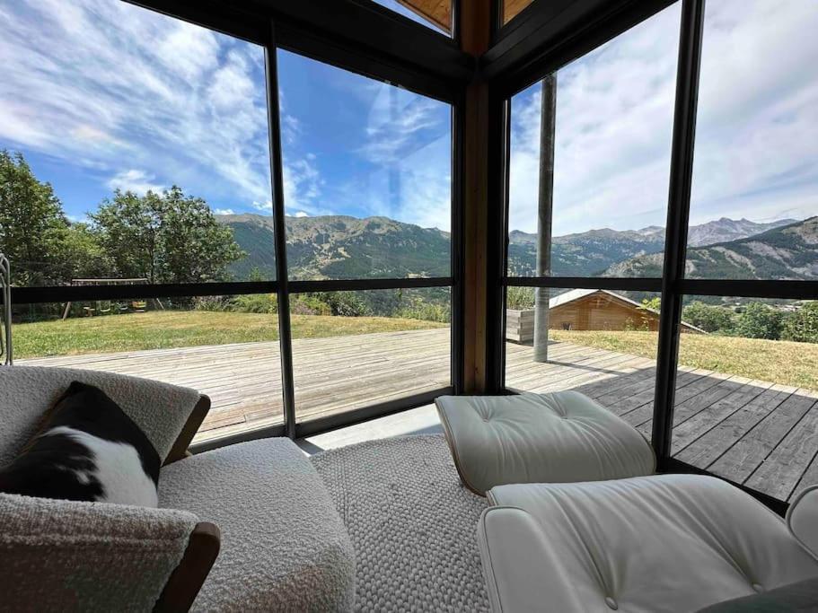 Chalet D'Architecte Avec Vue Panoramique Allos Ngoại thất bức ảnh